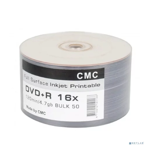 CMC DVD+R 4,7 GB 16x Bulk/ 50 Full Ink Print (CMCDVDPRPRB50)