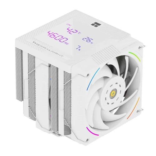 Thermalright Кулер Phantom Spirit 120 Digital Snow LGA115X/1200/1700/1851/AM4/AM5 (Dual Tower, 2x120mm ARGB PWM Fan, медное основание, 7 тепл. трубок 6мм) / TRPS120DSNOW