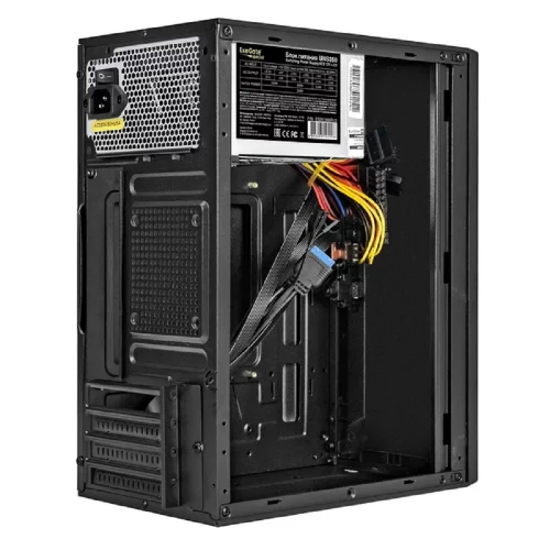 Exegate EX299224RUS Корпус Minitower ExeGate BAA-303U-UNS350 (mATX, БП UNS350 с вент. 12см, 2*USB+1*USB3.0, HD Audio, черный) фото 2