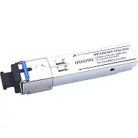 Oптический SFP модуль OSNOVO SFP-S1SC18-F-1310-1550 Оптический SFP Модуль. Одно волокно Single Mode. Скорость: до 155 мбит/c. Тип разъема: SC. Оптический бюджет: 18дБ. Расстояние передачи - до 20км. Рабочая длина волны,нм