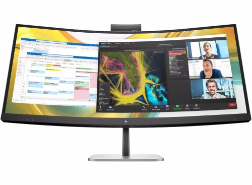 HP Series 5 Pro 34 inch WQHD USB-C Conferencing Monitor - 534pm 34 Monitor 3440 x 1440 FHD, 21:9, VA, 400 cd/ m2 5 ms, 178°/ 178°, HDMI, USB-A, USB-C, DP, 100 Hz, Webcam, Tilt, HAS, Swiwel, Vesa (9E0Z2UT)
