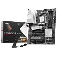 Материнская плата MSI PRO B840-P WIFI ,B840,AM5,4DDR5,5PCI-Ex16,2M.2,4SATA3,2USB10G(1A+1C),5USB5G