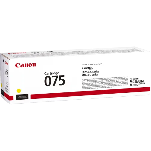 Картридж Canon 075Y for MF664Cdw/ 667Cdw / LBP646Cdw/ LBP647Cdw (1300 pages) (6362C002)