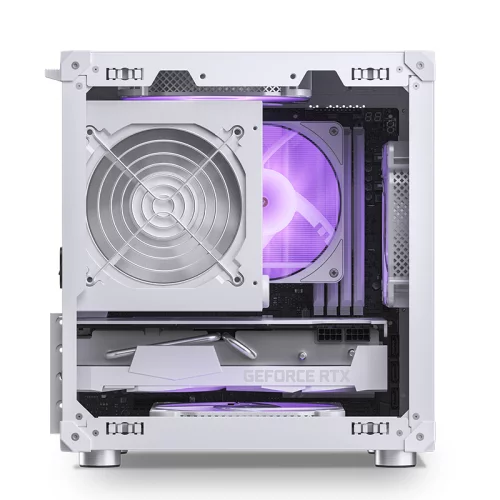 Корпус без блока питания/ Case JONSBO C6-ITX, Micro-Tower, no fan, 1xUSB-A 3.0 + 1xUSB-C 3.1, mDTX, mITX White (C6-ITX WHITE) фото 4