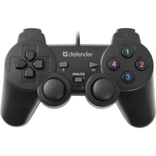 Defender Проводной геймпад Omega USB, 12 кнопок, 2 стика (64247)