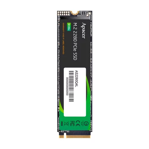 Apacer SSD AS2280Q4L 1TB M.2 2280 PCIe Gen4x4, R3600/ W3000 Mb/ s, 3D NAND, MTBF 1.5M, NVMe 1.4, 600TBW, Retail, 3 years (AP1TBAS2280Q4L-1) фото 2