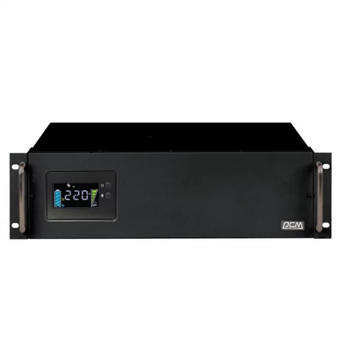 Источник бесперебойного питания Powercom King Pro RM KIN-2200AP LCD 1760Вт 2200ВА черный/ UPS Powercom King Pro RM KIN-2200AP LCD 1760W 2200Va black