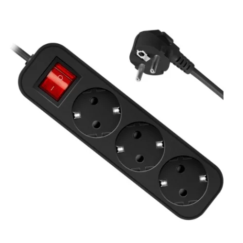 Defender Удлинитель G330 3.0 м, 3 розетки [99334] выключатель, с заземлением фото 3