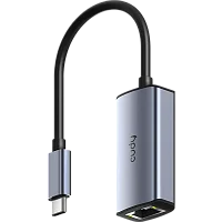 Адаптер/ Aluminum Portable USB-C to 2.5G Ethernet Adapter, Compatible with Laptop, MacBook, Surface, PC with Windows, XP, Mac/ Linux and more (UE25C)