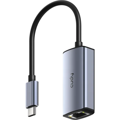 Адаптер/ Aluminum Portable USB-C to 2.5G Ethernet Adapter, Compatible with Laptop, MacBook, Surface, PC with Windows, XP, Mac/ Linux and more (UE25C)