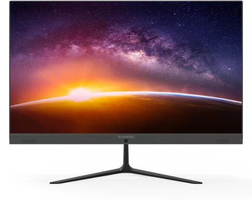 Моноблок SunWind Action AiO 23i 23.8 Full HD PS N5030 (1.1) 4Gb SSD256Gb UHDG 605 CR Windows 11 Professional GbitEth WiFi BT 65W клавиатура мышь Cam черный 1920x1080 (UM23N5-4CXW01)
