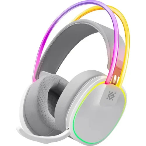 Гарнитура беспроводная DEFENDER Tsunami (Цунами) белый (микрофон, Bluetooth/2.4G, Type-C) (64695) фото 2