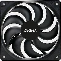 Вентилятор для корпуса Digma DFAN-120-9 120х120x25 черный 3-pin 4-pin (Molex) 23дБ (упак.:1шт) Ret
