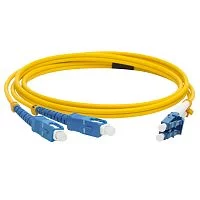 Патч-корд оптический LANMASTER, LSZH, дуплексный, LC/ UPC-SC/ UPC, SM OS2, 5.0 м (LAN-2LC-2SC/SU-5.0)