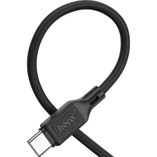 HOCO X90/ USB кабель Type-C/ 1m/ 3A/ Силикон/ Black (HC-88443) фото 2