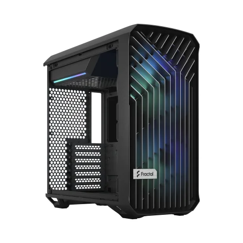 Корпус ПК без блока питания/ Case Fractal Design Torrent Compact RGB TG Light Tint, Midi-Tower, 2x180mm RGB, 2xUSB-A 3.2 + 1xUSB 3.2 Type-C E-ATX, SSI-CEB, ATX, mATX, mITX Black (FD-C-TOR1C-02) фото 11