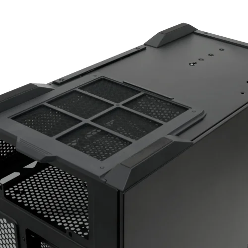 Корпус без блока питания/ Case HSPD F711, Panoramic Full Tower, Black, TG, 0.7 SPCC, 4x120mm ARGB ATX, mATX, mITX 190/ 420/ 280mm 2x2.5, 2x3.5, 7xPCI 1xUSB-A 3.0, 1xUSB-C 445x235x475mm (F711-TGBK- ARGB) фото 9