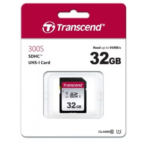 Карта памяти Transcend 32GB SDHC Class 10 UHS-I U1 R95, W45MB/ s (TS32GSDC300S) фото 2