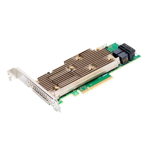 RAID-контроллер Broadcom 9460-8i SGL (05-50011-02) PCIe 3.1 x8 LP, SAS/ SATA/ NVMe, RAID 0,1,5,6,10,50,60, 8port(2 * int SFF8643), 2GB Cache, 3508ROC (05-50011-02009 / 03-50011-33009)