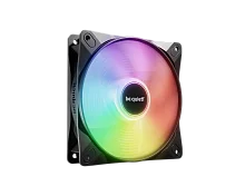Кулер для корпуса/ Case Cooler be quiet! LIGHT WINGS LX 120mm PWM Reverse (120x120x25mm, 4-pin PWM, ARGB, 48.8CFM, 28.5dBA, 1500RPM, Black) (BL132)