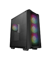корпус Deepcool CC560 MESH V2 без БП, боковое окно (закаленное стекло), 3x120мм ARGB LED вентилятор спереди и 1x120мм ARGB LED вентилятор сзади, черный, ATX (R-CC560-BKAMA4-G-2)