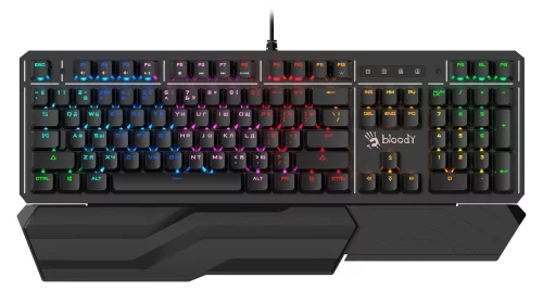 Клавиатура A4Tech Bloody B975 механическая черный USB Multimedia for gamer LED (подставка для запястий) (B975)