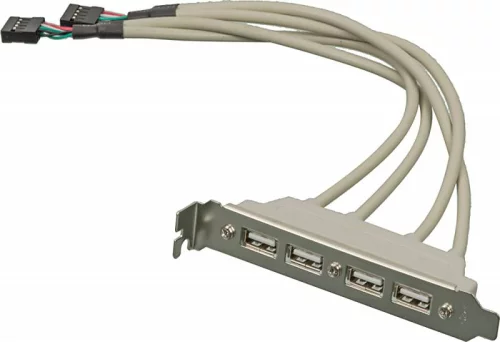Адаптер USB Bracket 4xUSB2.0 Bulk (ASIA BRACKET USB 2.0 4 PORT)
