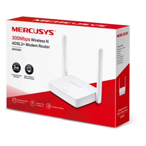Роутер Mercusys MW300D (MW300D) (MW300D) Роутер Mercusys MW300D ADSL2+ (MW300D) фото 2