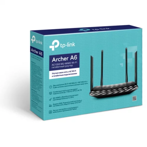 Роутер TP-Link Archer A6 AC1350 (ARCHER A6) фото 4