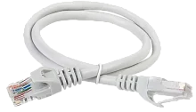 ITK Коммутационный шнур (патч-корд), кат.5Е UTP, LSZH, 0,2м, серый (PC01-C5EUL-02M)