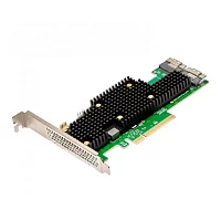 HBA-адаптер Broadcom 9600-16i SGL (05-50111-00) PCIe v4 x8 LP, Tri-Mode SAS/ SATA/ NVMe 24G HBA, 16port (2*int SFF8654), SAS4016 IOC, RTL