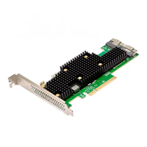 HBA-адаптер Broadcom 9600-16i SGL (05-50111-00) PCIe v4 x8 LP, Tri-Mode SAS/ SATA/ NVMe 24G HBA, 16port (2*int SFF8654), SAS4016 IOC, RTL
