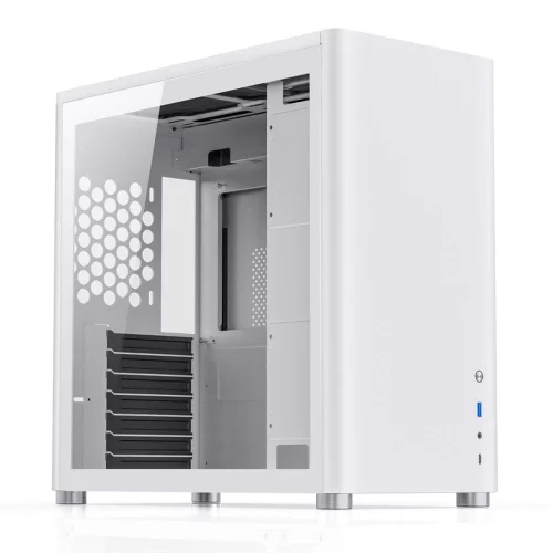 Корпус JONSBO D40 White без БП, боковая панель из закаленного стекла, mini-ITX, micro-ATX, ATX, белый
