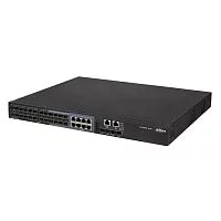 *Коммутатор Dahua DH-S5500-24GF4XF-E 28-портовый управляемый коммутатор, уровень L2+Порты: 16 SFP 1000Мбит/ с, 8 комбинированных SFP/ RJ45 1000Мбит/ с, 4 SFP+ 10Гбит/ с (uplink), питание: 100~240В(AC), грозозащита: до 2кВ (DH-S5500-24GF4XF-E)