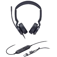 Гарнитура проводная/ Yealink UH44 Dual UC USB-C/A [1308187]
