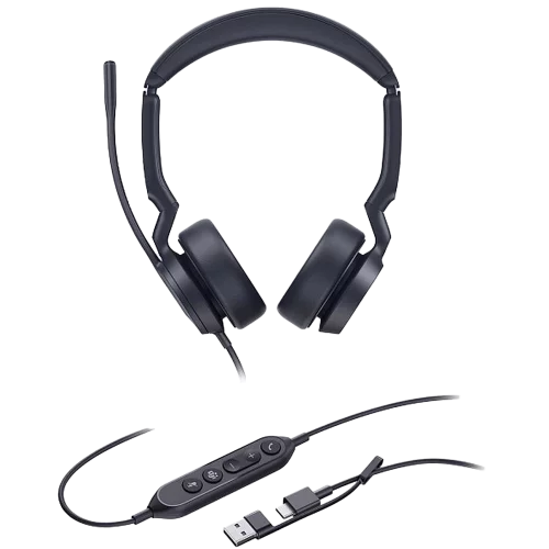 Гарнитура проводная/ Yealink UH44 Dual UC USB-C/A [1308187]