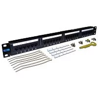 Патч-панель TWT 24 порта UTP кат.6, 1U (TWT-PP24UTP/ 6) (TWT-PP24UTP/6)