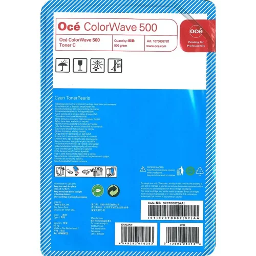 Тонер-картридж/ Oce ColorWave 500 Cyan, 500г (9787B002)