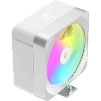 Кулер для процессора/ CPU Cooler Ocypus Delta A40 EX WH Digital (200W, 4-pin PWM, LED temp., 157mm, Al/ Cu, 4x6mm, ARGB, 1x120mm, 60CFM, 31dBA, 1600RPM, S: 1851/ 1700/ 1200/ 115X, AM5/ AM4, white) (DELTA-A40-WH1NAWD00E-GL)