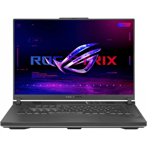 Ноутбук/ ASUS ROG Strix G16 G614JU-N3441 16(1920x1200 (матовый, 165Hz) IPS)/Intel Core i7 13650HX(2.6Ghz)/16384Mb/512PCISSDGb/noDVD/Ext:nVidia GeForce RTX4050(6144Mb)/Cam/BT/WiFi/90WHr/war 1y/2.5kg/Eclipse Gray/DOS (90NR0CC1-M00YL0)