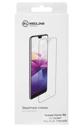 Защитное стекло для экрана Redline черный для Huawei Honor 8A/ 8A pro/ U6 2019 1шт. (УТ000017075) фото 2