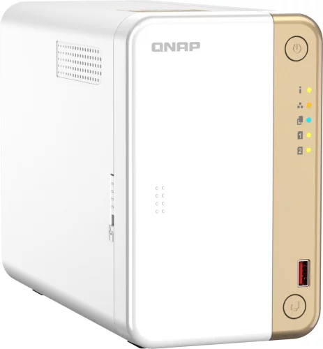 Сетевое хранилище без дисков/ channel QNAP TS-262-4G NAS 2 HDD trays, 2 x M.2 NVMe PCIe Gen 3 x1, 2-core Intel Celeron N4505 2.9 GHz, 4 GB RAM (4GB max), 1x2.5 Gigabit Ethernet , Slot PCIe Gen 3 x2, 2 USB 3.2 Gen 2 (10Gbps) Port, 2xUSB USB 2.0 port, 1xHD фото 3