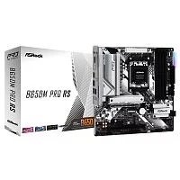 Материнская плата ASROCK B650M PRO RS, AM5, B650, 4*DDR5, 4*SATA, 3*M.2, 3*USB 3.2, 4*USB 2.0, Type-C, 2*PCIx16, 1*M.2 (Key E), HDMI+DP, mATX