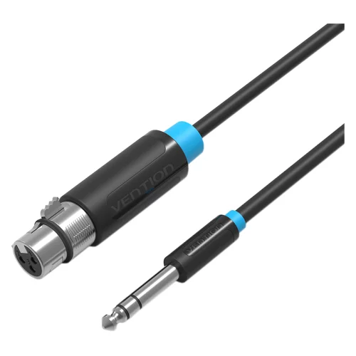Кабель Vention аудио Jack 6.5 M/XLR F - 2м (BBEBH)