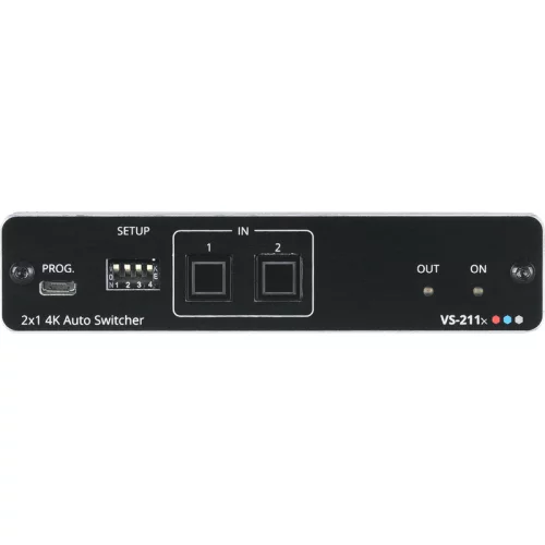 Коммутатор 2х1 HDMI с автоматическим переключением; коммутация по наличию сигнала, поддержка 4K60 4:4:4, деэмбедирование аудио/ VS-211X [20-80549090 ]