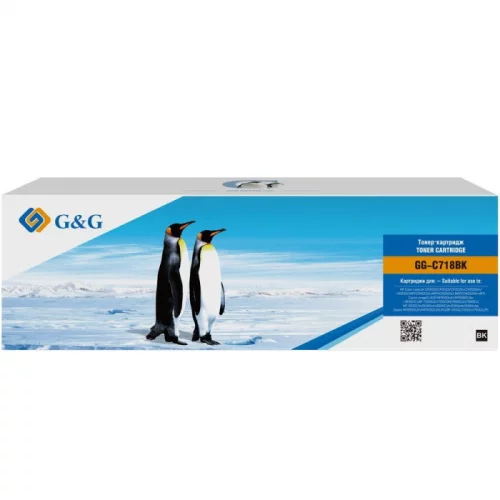 Картридж лазерный G&G GG-C718BK черный 3400 страницы для Canon MF8330i/ MF8330/ MF8350/ LBP7200