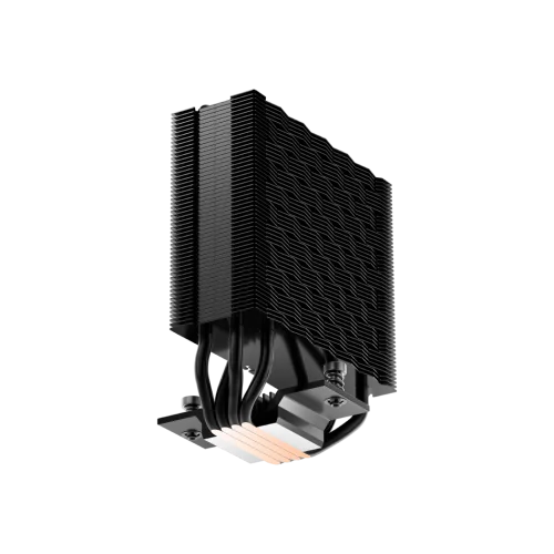 Кулер для процессора/ CPU Cooler PCCooler RT400 Digital BK (230W, 4-pin PWM, LED temp., 152mm, Al/Cu, 4x6mm, 1x120mm, 73.32CFM, 34.9dBA, 2200RPM, S: 1851/1700/1200/115X, AM5/AM4, black) фото 7