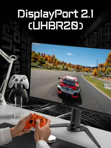 Монитор 31.5 Монитор 31.5 Gigabyte AORUS FO32U2P-EK Black (QD-OLED, 3840 х 2160, 240Hz, 250 cd/ m, 1000:1, 2xHDMI 2.1, DP 2.1, DP 1.4 3xUSB 3.2, USB Type-C) (AORUS FO32U2P EK) фото 14