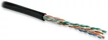Кабель информационный Hyperline UUTP4-C5E-S24-OUT-PE-BK-100 кат.5E U/ UTP 4X2X24AWG PE внутренний 100м черный