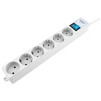 PowerCube PRO Фильтр-удлинитель (SPL(5+1)-16B-P-3М) 3.0 м, 6 розеток, 16А/ 3,5кВт, LC контур - подавление В/ Ч помех